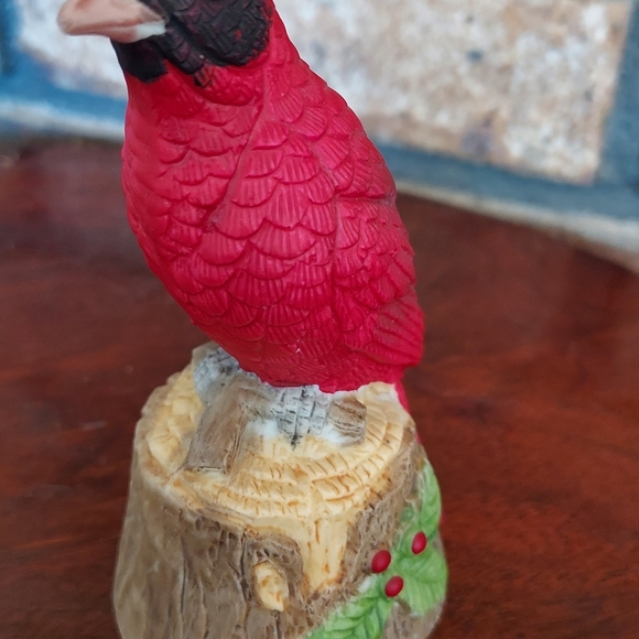 Jasco Christmas Red Cardinal Dinner Bell Vintage Holiday - Picture 2 of 10